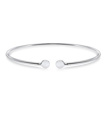 Plain Round Silver Bracelet BRS-224